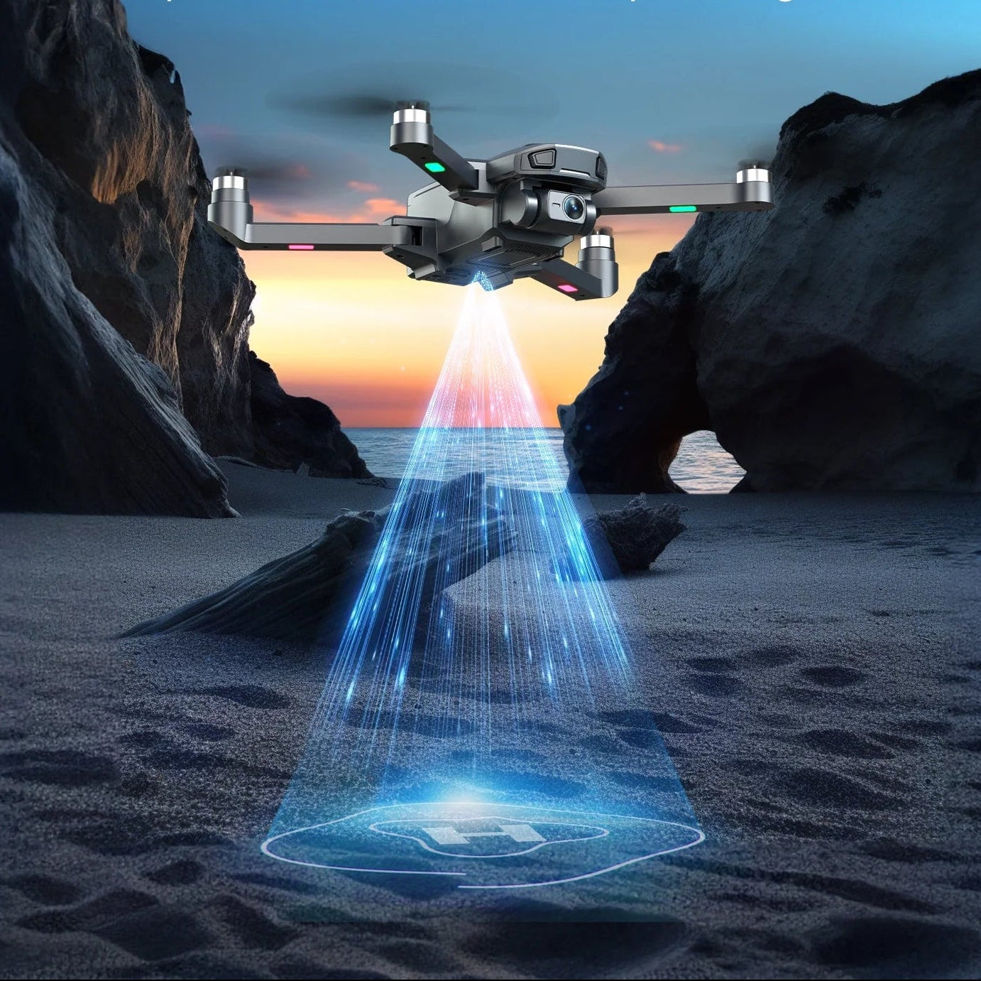 Drones with Camera for Adults 4K,  WF33 GPS Foldable FPV Drone with 4.5" LCD Screen on Controller, 8GB Card, under 249G, Brushless Motor, 2 Batteries, Gray