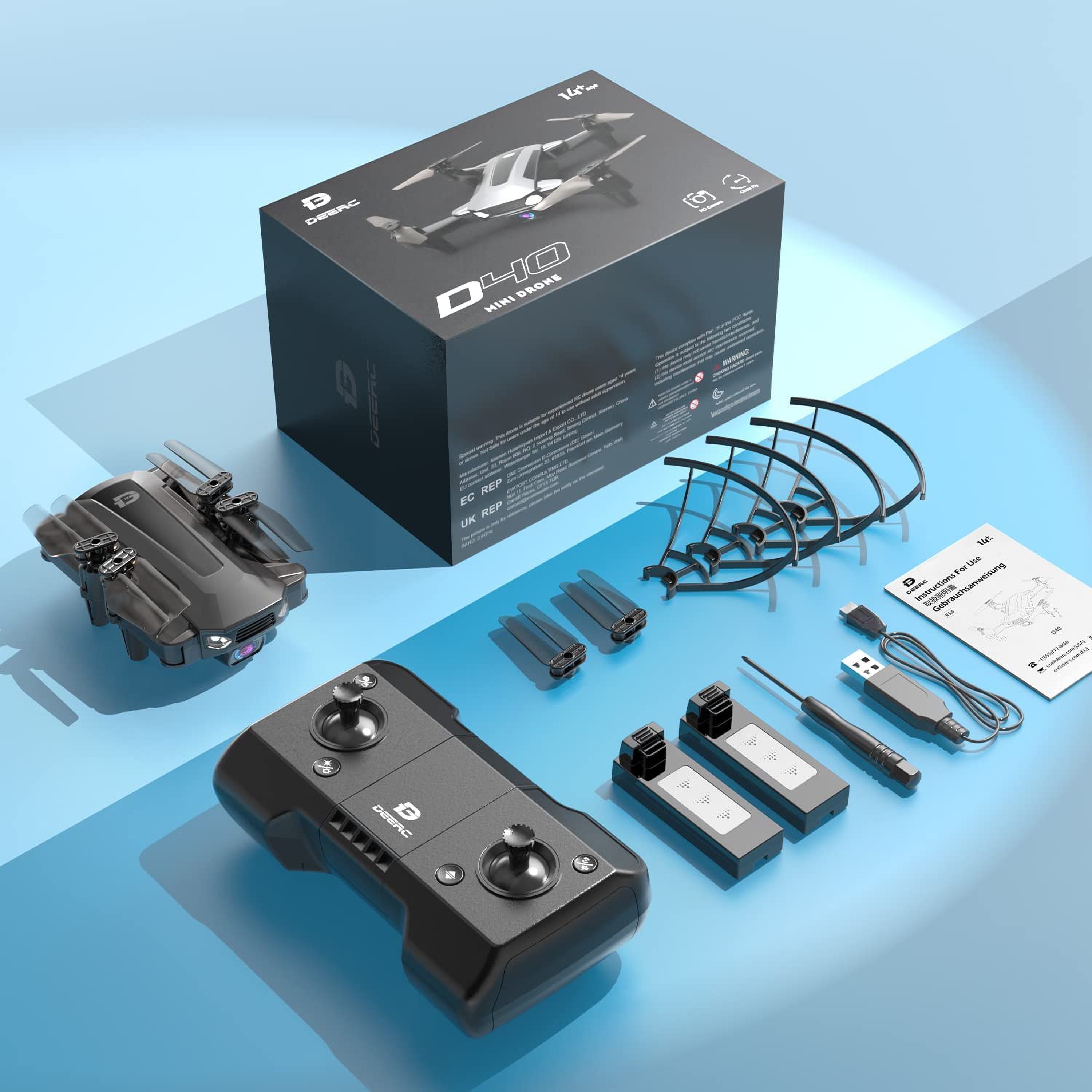 D40-BK D40 Drone 1080P Camera RC Quadcopter with Headless Mode