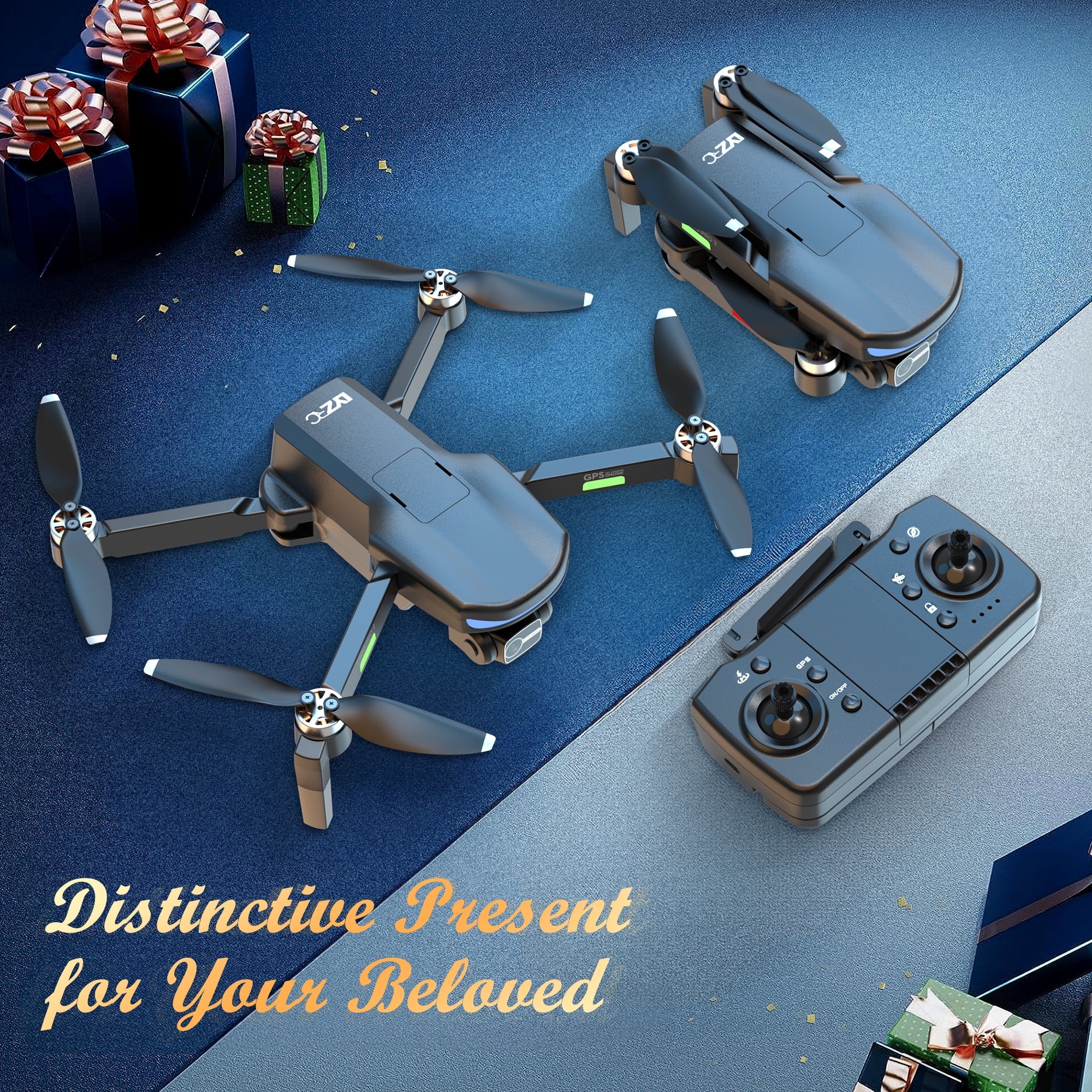 L800 Pro2 GPS Drone with 4K HD Camera for Adults and Beginners, 3-Axis Gimbal, FPV RC Quadcopter with Brushless Motor, 5G WIFI Transmission, 2 Batteries, Black