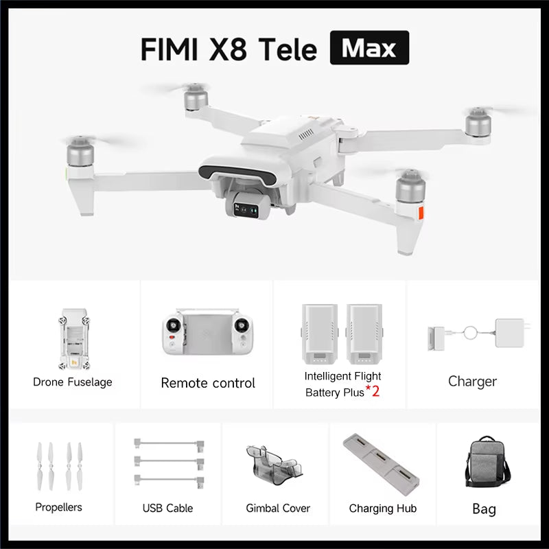 NEWEST  X8 TELE MAX Drones 4K Professional HDR 48MP 3-Axis Gimbal Camera Drones GPS 20KM RC Quadcopter 2025