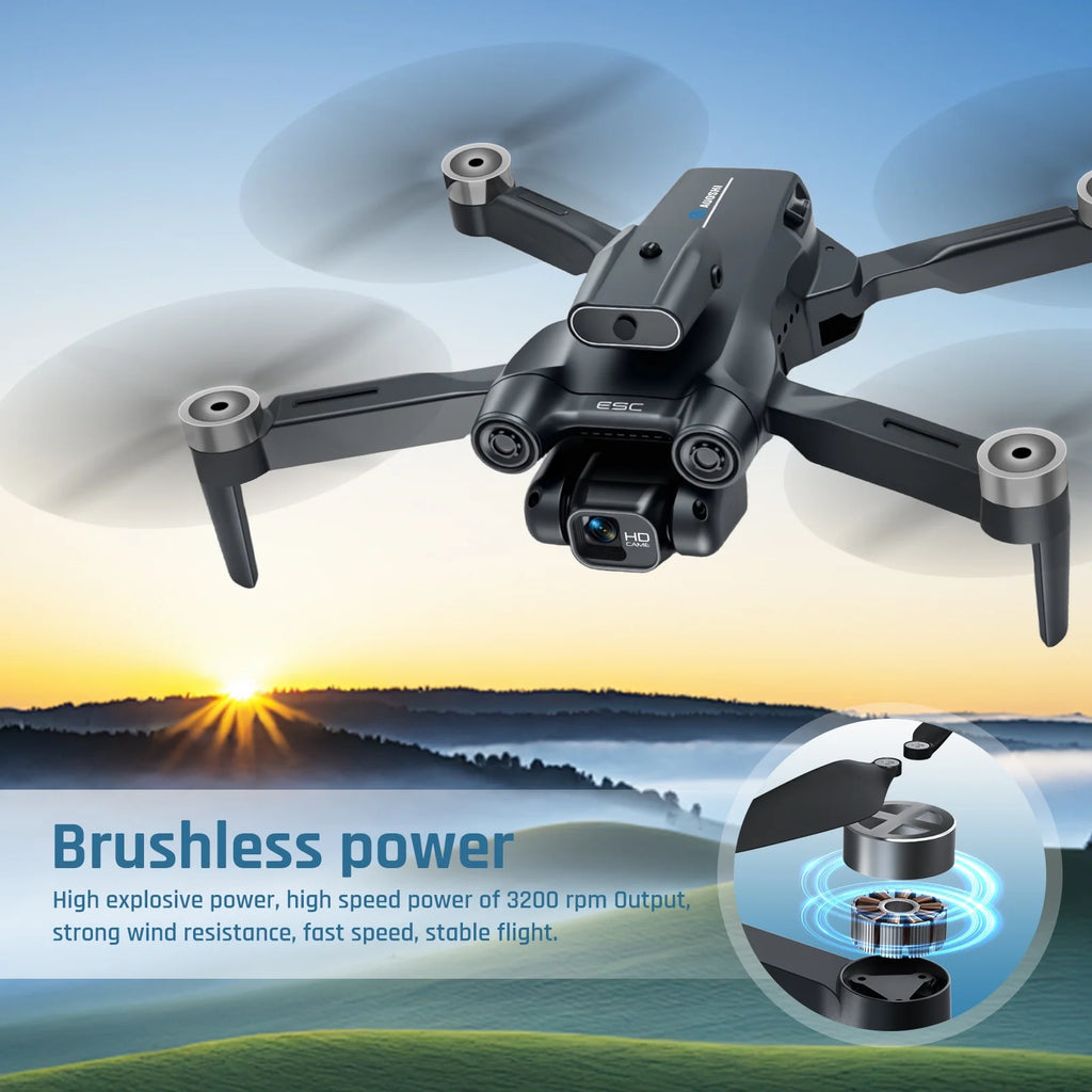 4K FPV Drone with Dual Camera & Brushless Motor, 2 Batteries, Optical Flow, Gesture & Trajectory Control, RC Quadcopter with Carrying Case, Easy to Fly, Great Gift for Beginners,Teens & Adults