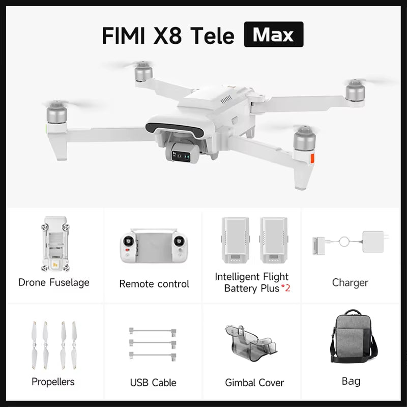 NEWEST  X8 TELE MAX Drones 4K Professional HDR 48MP 3-Axis Gimbal Camera Drones GPS 20KM RC Quadcopter 2025