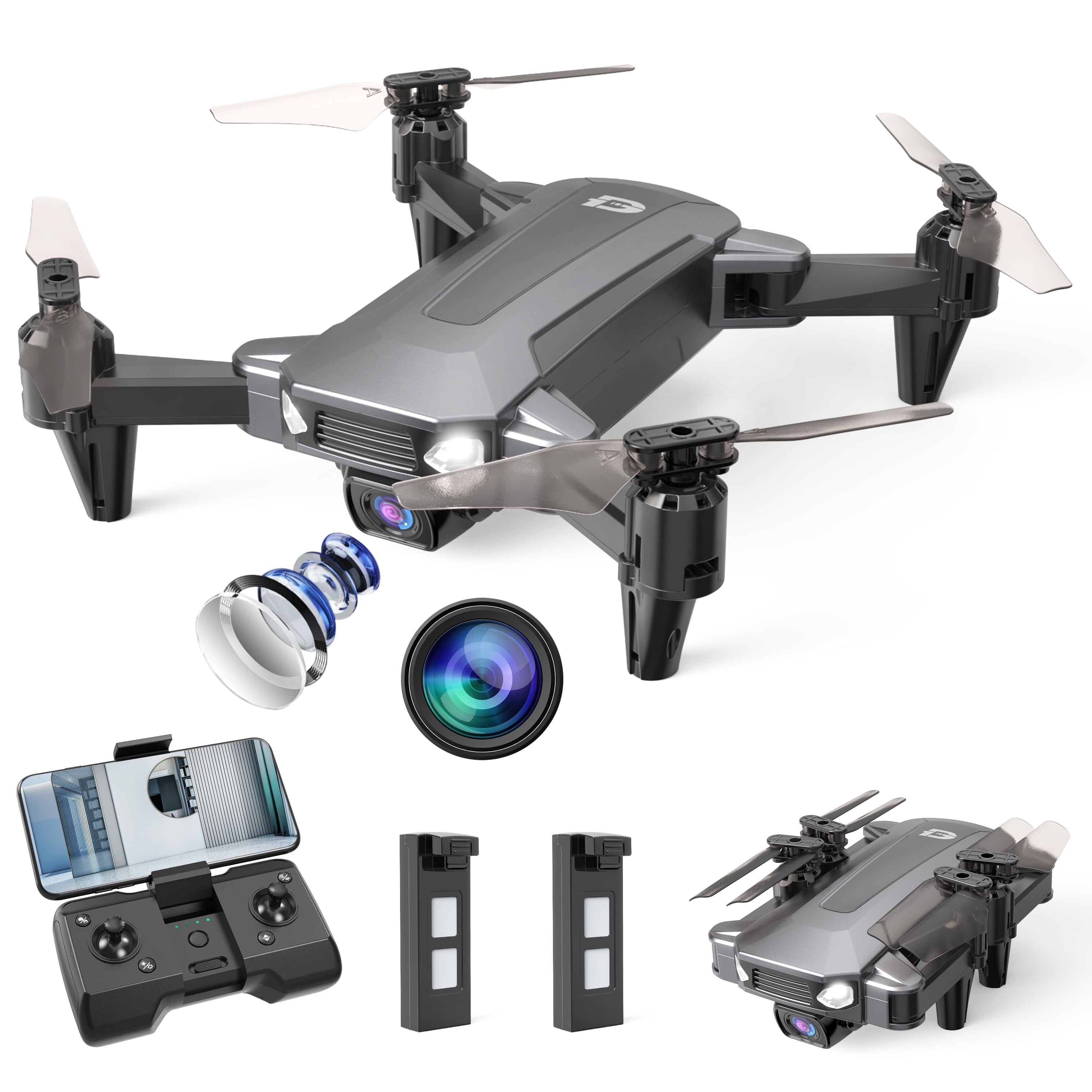 D40-BK D40 Drone 1080P Camera RC Quadcopter with Headless Mode