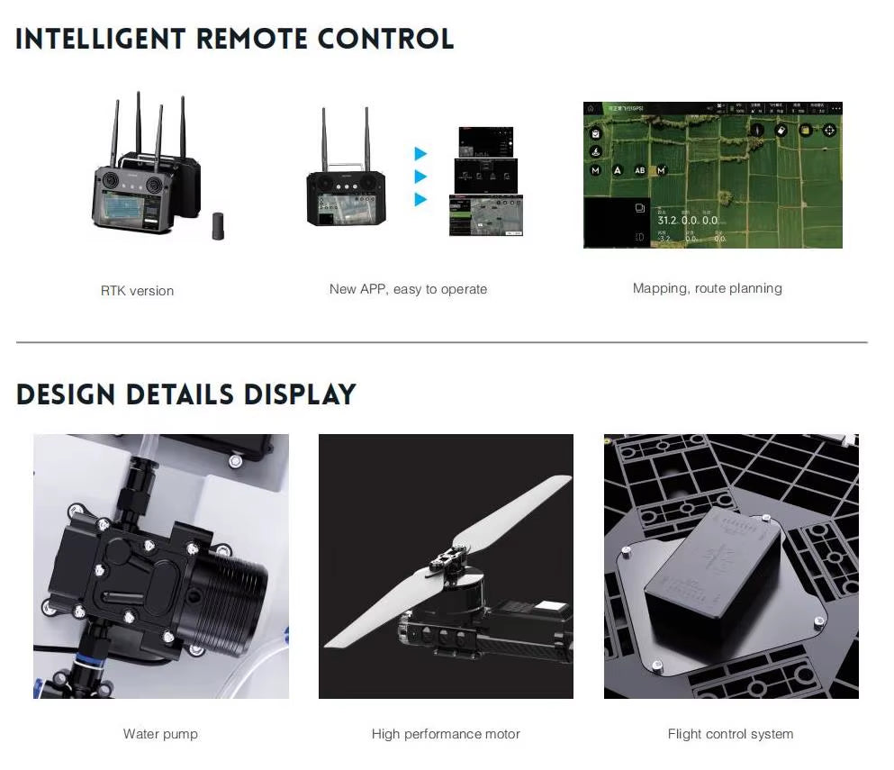 JIS EV616 Agriculture Drone Sprayer with 15L 16 Liters Agricultural Spraying Farm Drone Sprayer Agricultural Drones