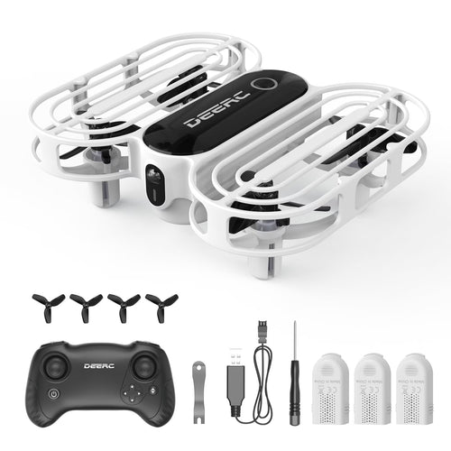 D11 Mini Drone for Kids and Beginners, RC Quadcopter Drone with Altitude Hold, Headless Mode, 3D Flips and Emergency Stop, 3 Batteries, Black