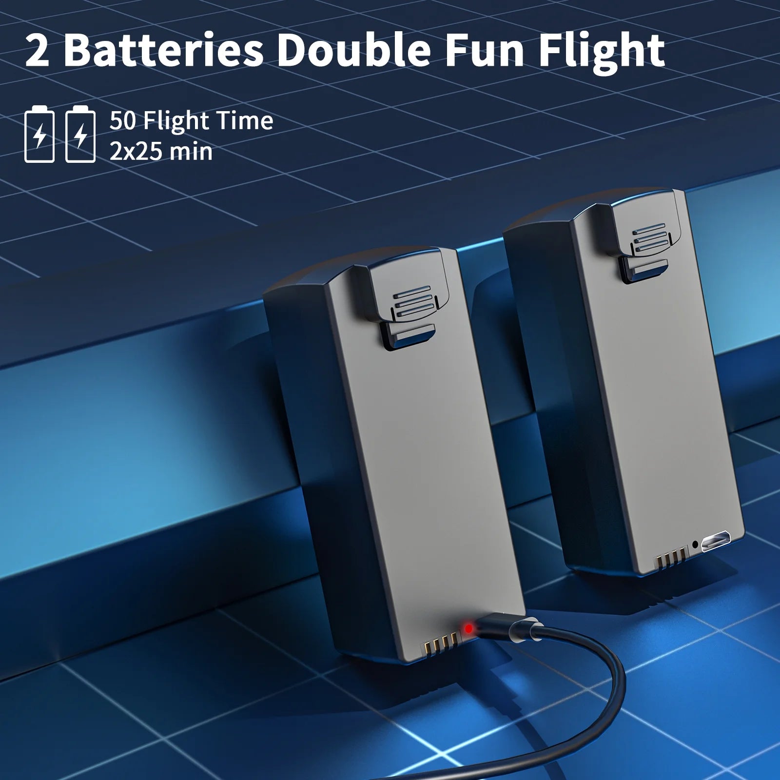 GPS Drone F194 with Camera for Adults 4K ,  Foldable Drone for Beginners with Auto Return Home, Optical Flow Positioning, Follow Me, Brushless Motor, 2 Batteries