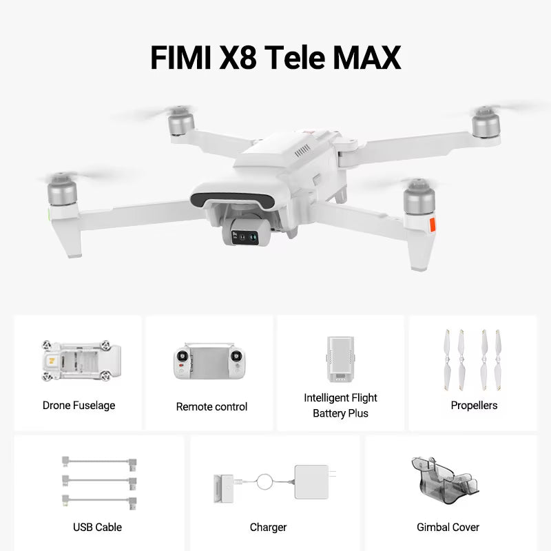 NEWEST  X8 TELE MAX Drones 4K Professional HDR 48MP 3-Axis Gimbal Camera Drones GPS 20KM RC Quadcopter 2025