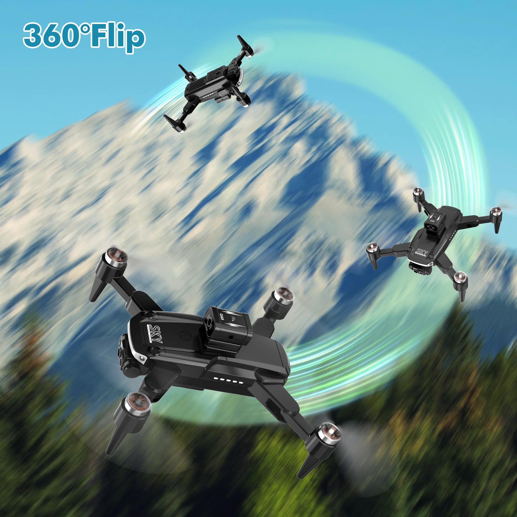 RC Drone with Camera for Kids Adults, 1080P FPV RC Quadcopter Drones for Beginners, Foldable, 3D Flips,One Key Take Off/Land