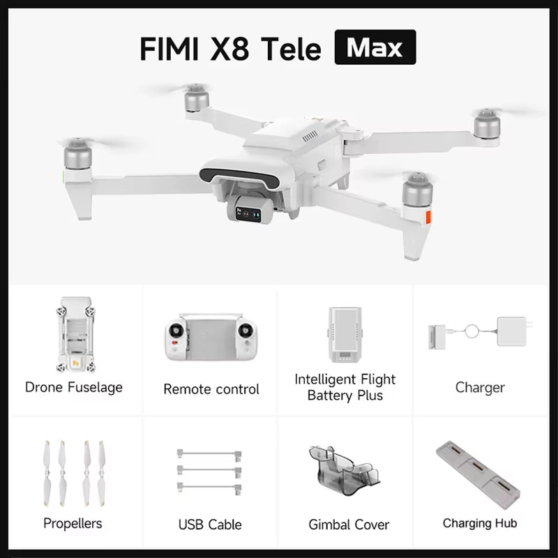 NEWEST  X8 TELE MAX Drones 4K Professional HDR 48MP 3-Axis Gimbal Camera Drones GPS 20KM RC Quadcopter 2025